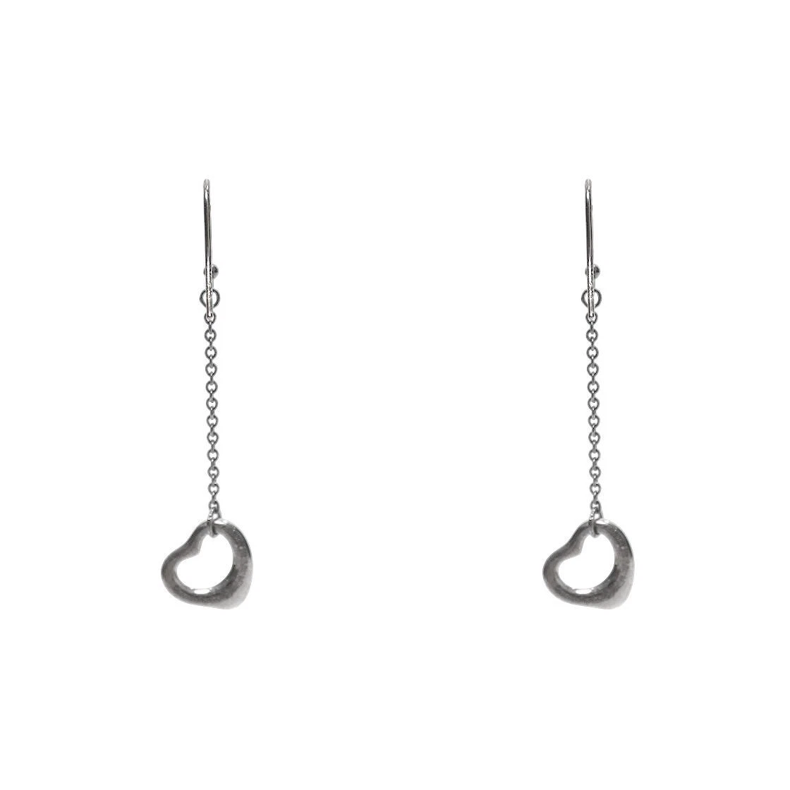 Tiffany & Co Offenes Herz Silber Ohrringe 70157 162766072 [U]