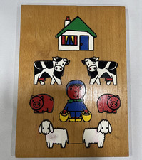 Wood Childs Puzzle Germany Farm Animals
