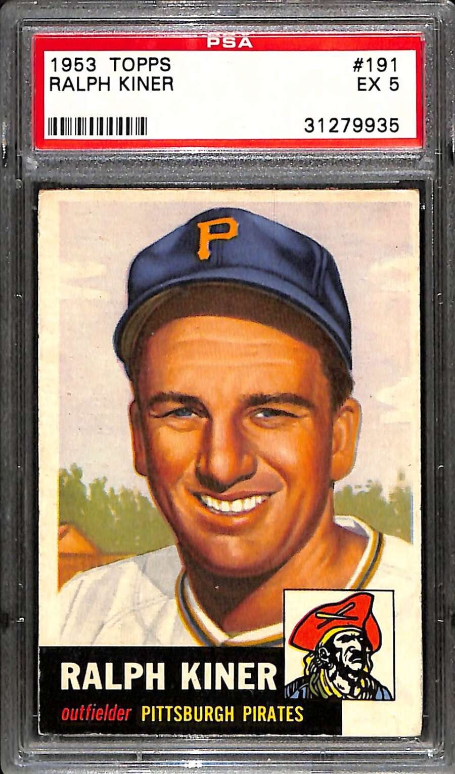 1953 Topps #191 Ralph Kiner HOF  PSA 5 EX C101896