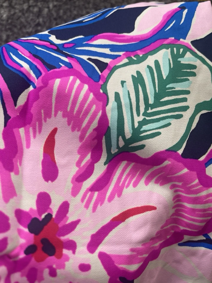 Lilly Pulitzer Nova Máscara Aquecedor de Pescoço Gaiter Cores Brilhantes Hi Tide Tropical $38 - Imagem 3 de 4