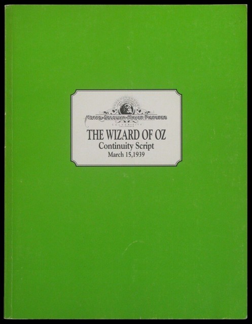 wizard of oz script play pdf