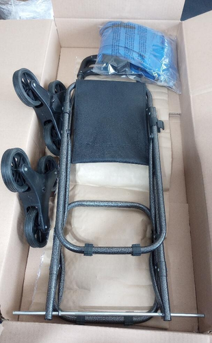 NEW Tri Wheel Shopping Trolley Cart w/ Bag & Folding Seat Climbing Stair Wheels - Picture 14 of 14