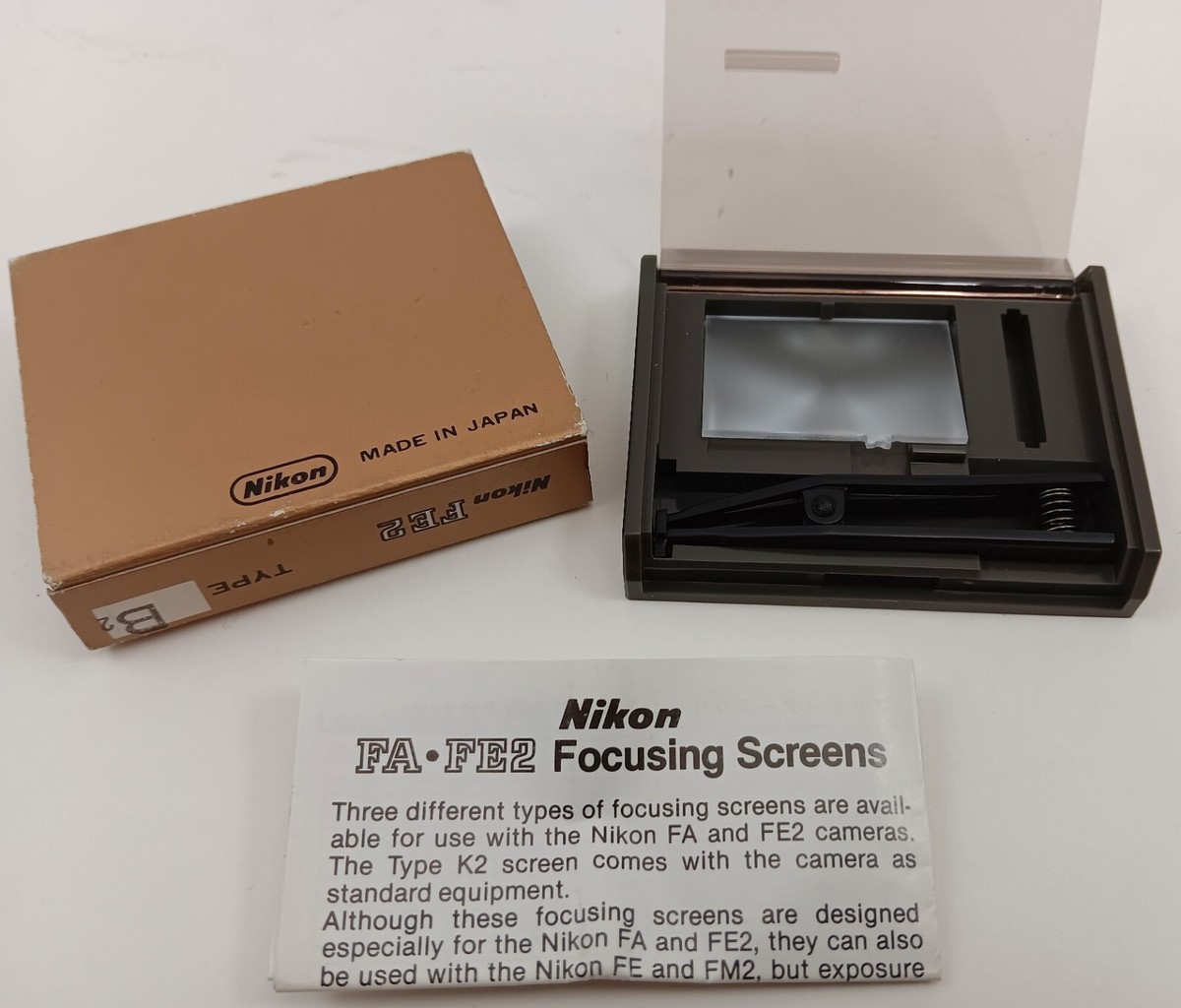 Nikonニコン　ファインダースクリーンFA.FE2.FM2専用B2 T-391 ニコン FA・FE2用フォーカシングスクリーン(B2) 中古カメラ