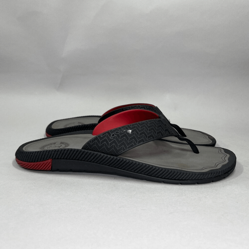 OluKai Men's Size 13.5 Awiki Hawaiian Lifeguard Association Beach Sandals