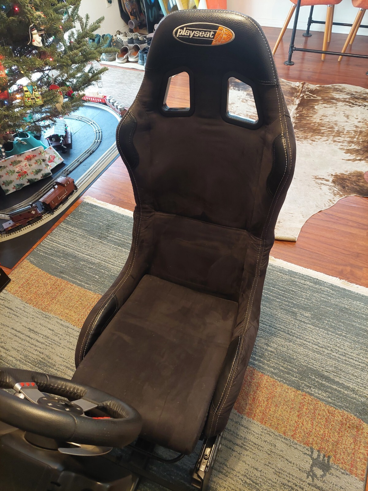Logitech G27 Racing Wheel, Pedals, Shifter, Playseat Racing Seat eBay