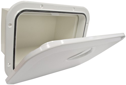 Access Hatch with Storage Box for Caravan/ Boat/RV White Lid storage Box R2333 - Picture 4 of 5