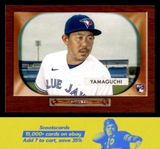 2020 Topps Archives Shun Yamaguchi 1955 Bowman Archives card #B55-17 Blue Jays