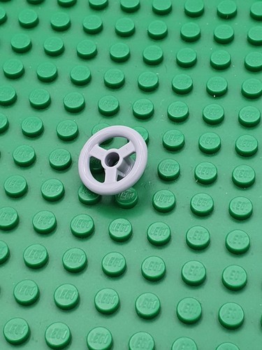 LEGO® 6x Lenkrad Absperrrad 2x2 Brick - 30663/16091 - Hellgrau Light Bluish Gray