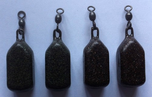 CARP LEADS - 4 x POWDER COATED 1.5oz SWIVEL LEADS - 3 patterns available - Picture 7 of 7