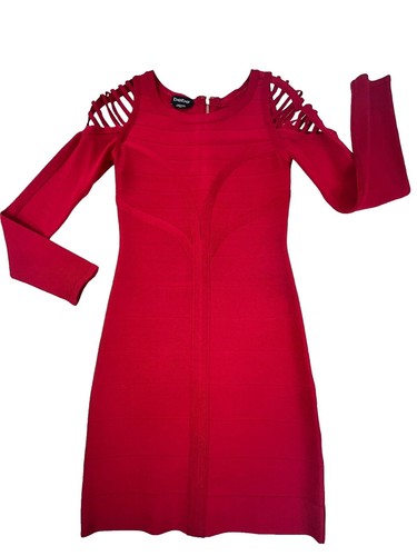 long sleeve autumn dress Burgundy Wool Vintage Dress – Long Sleeve Flared Midi for Autumn Winter 4490 Burgundy / L