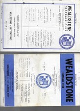 WEALDSTONE v LEYTONSTONE - ISTHMIAN LEAGUE - 1967/68 SEASON