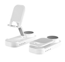 Multipurpose Speakers With Handfree Phone Support Holder Brackets WHITE