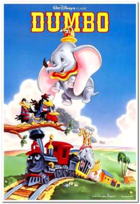 DUMBO - R90's - original 27x40 Rolled 2-Sided Movie Poster