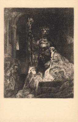 Postcard Presentation in the Temple Etching National Gallery Art Washington DC