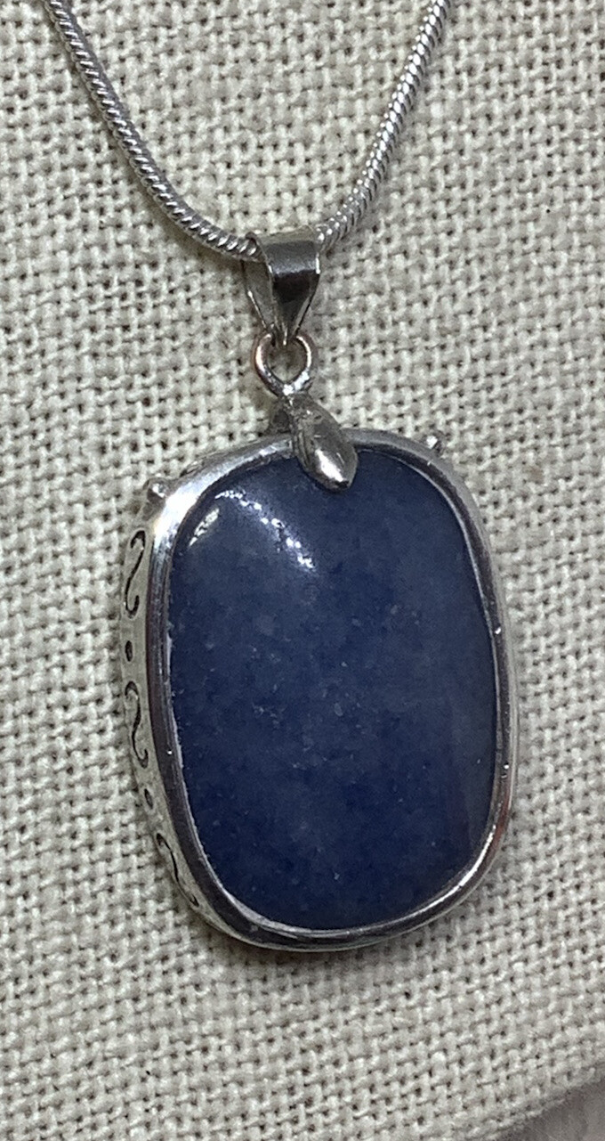 Bezel-Set Rectangular DENIM CHALCEDONY 925 Sterli… - image 8