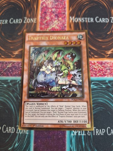Yu-Gi-Oh! Traptrix Dionaea PGL2-EN041 Gold Rare 1st Edition Near Mint - 第 1/4 張圖片