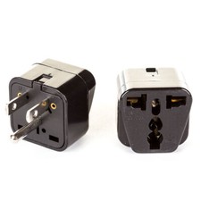 OREI 2 in 1 Universal to USA Type B Travel Adapter Plug - 2 Pack
