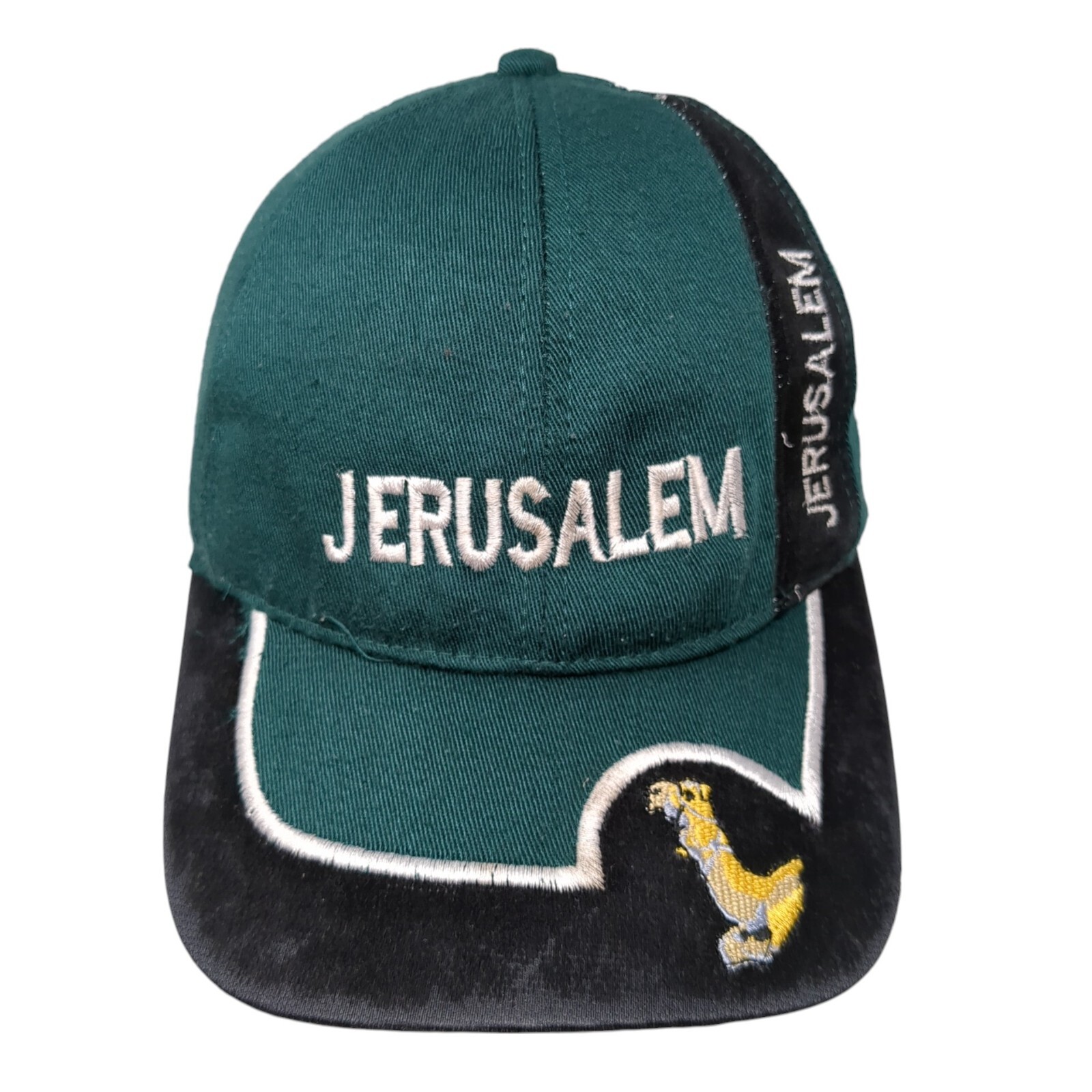 Jerusalem Strapback Hat Green One Size Adjustable… - image 1