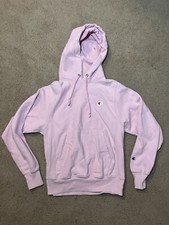 Vintage Champion Reverse Weave Extra Small Pink Hoodie Sweatshirt Heavyweight