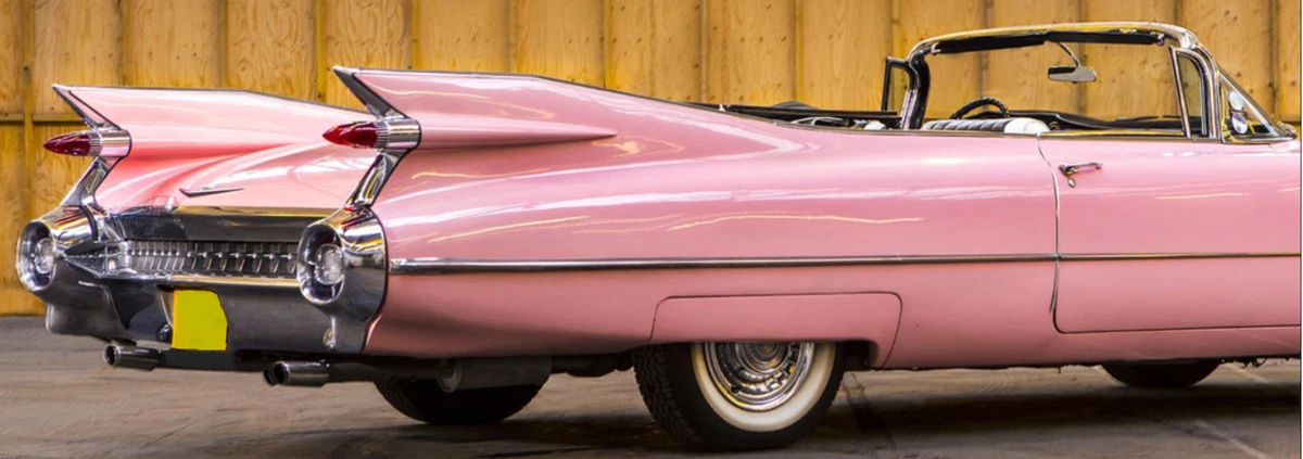 Cadillac Pink 1959 Vehicle Year Vintage Manufacture Diecast Cars