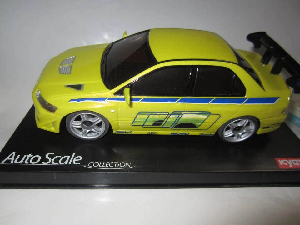 Kyosho ASC Mini-Z Fast & Furious 2 Mitsubishi Lancer Evo VII Yellow - Image 4 of 4