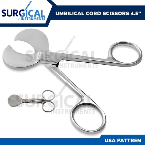 Deutsche Qualität Nabelschnurschneider (Schnurschere) 115 mm gerade Gynäkologie - Bild 1 von 9