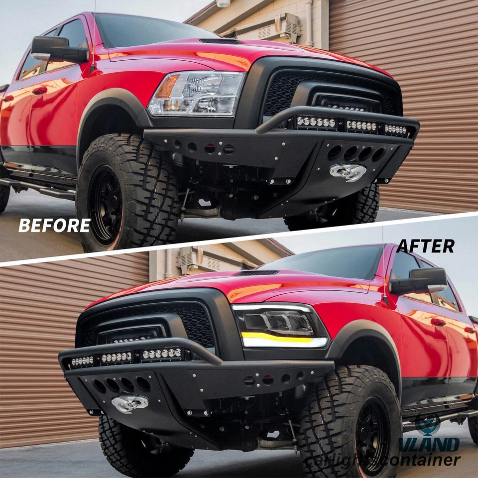 LED Projector Headlights For Dodge RAM1500 2500 3500 09-18/1500 Classic 2019-23 - image 2 of 4