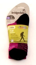 Bridgedale Berry Wool Fusion Trail Socks Women's 8 1/2-10 New in Package