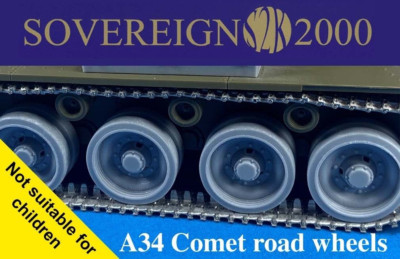 Sovereign 2000 - A34 Comet präzise Straßenräder (für Tamiya) 1/35th - S2KA027