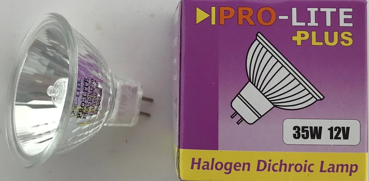 5x Pro-Lite 12v 35W Dichroic MR16 GU5.3 Halogen Bulb 51MM M270 35 