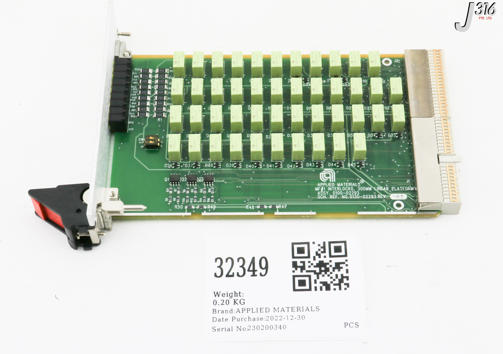 32349 APPLIED MATERIALS PCB, MF#1 INTERLOCKS, 300MM LINEAR PLATFORM ...
