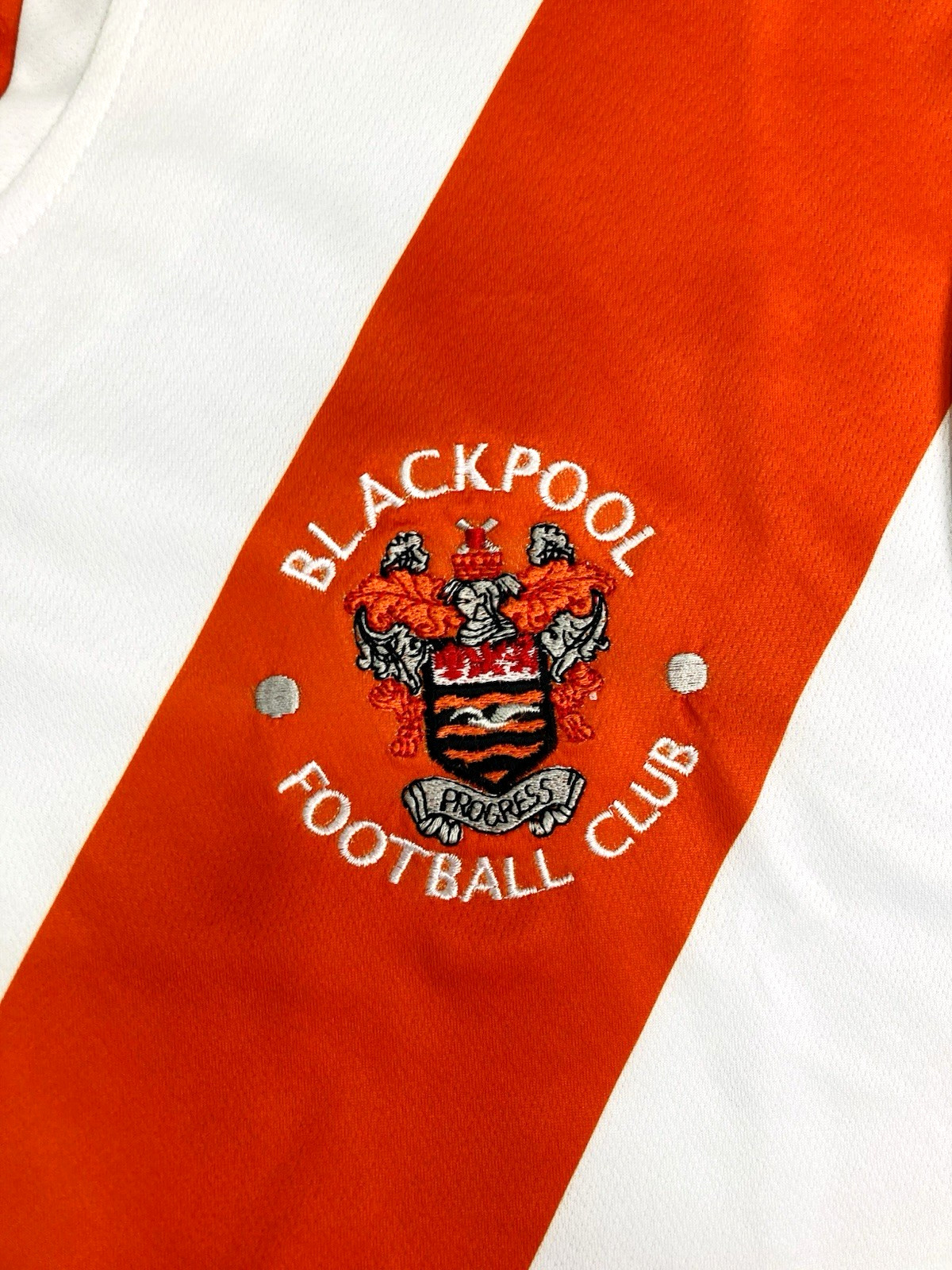 Errea BLACKPOOL FC 2013/15 L Away Football Shirt Soccer Jersey Top Kit Seasiders