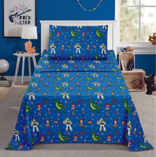 Toy Story Twin Size Sheet Set 3 Pieces Kids Set "Characters and Stars"