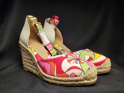 JustFab FUNKY FUCHSIA GEBLÜMTE KEILABSATZ DAMENGRÖSSE 7 - Bild 2 von 18