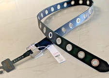 Chico's Grommet Belt Black Sz Large NWT