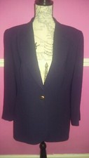 Bnwot New Frank Usher Cadbury Purple Occasion Longer Length Jacket 14 Lined Look