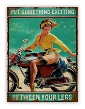 Funny Rude Motorcycle Metal Garage Sign For Workshop Shed