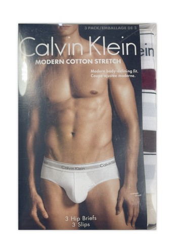 Nuevo con etiquetas Calvin Klein. Paquete de 3 para hombre. Calzoncillos modernos de algodón para cadera. Multi. Precio de venta sugerido por el fabricante $47.50 - Imagen 2 de 12