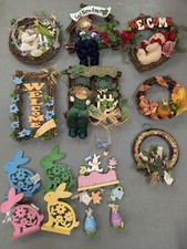 Welcome Sign - Rustic Home Decor - Door, Porch, Asst Sizes, Vertical 12 Pieces