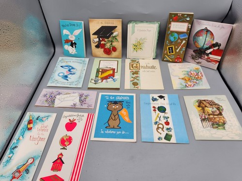 Vintage, 1960's Greating Cards, Graduation, Birthday, New Years. - 第 1/5 張圖片