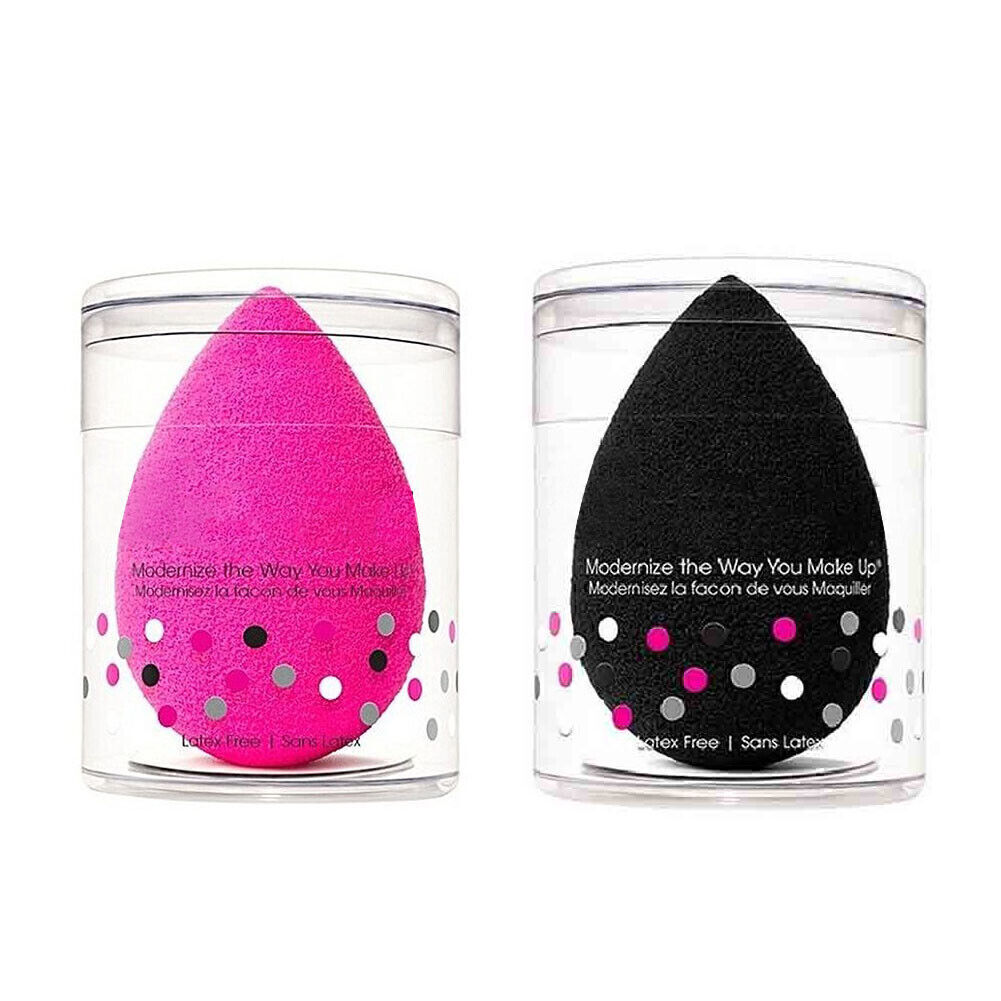 1Red& 1Black Beauty Blending Makeup Sponge Applicator Latex Free Foundation Puff