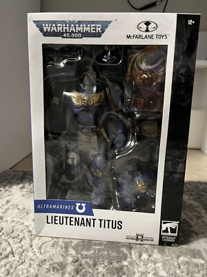 McFarlane Toys Warhammer 40k LIEUTENANT TITUS SPACE MARINE II 7  Action Figure 