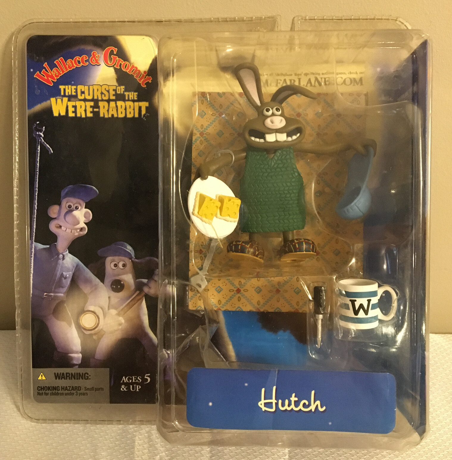 2005 Mcfarlane Wallace & Gromit Curse of the WereRabbit 6" Hutch