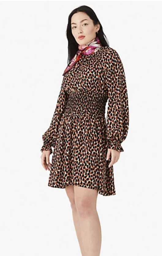Kate spade top leopard dress