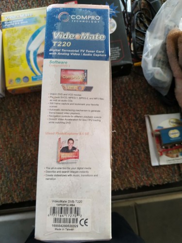 TV Tuner Video Capture Card Compro Video Mate T220 Remote New Win XP / Vista / 7 - Picture 4 of 5