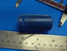 TVA 1175.5 10 SPRAGUE 16VDC 5000 UF ATOM CAPACITOR 5000UF