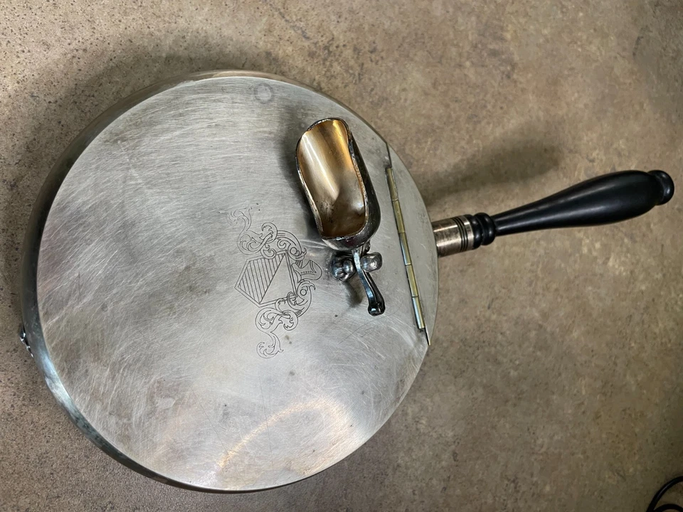 Cenicero de colección Oneida LTD plateado crumb cotcher/silent Butler Foto 3 de 4