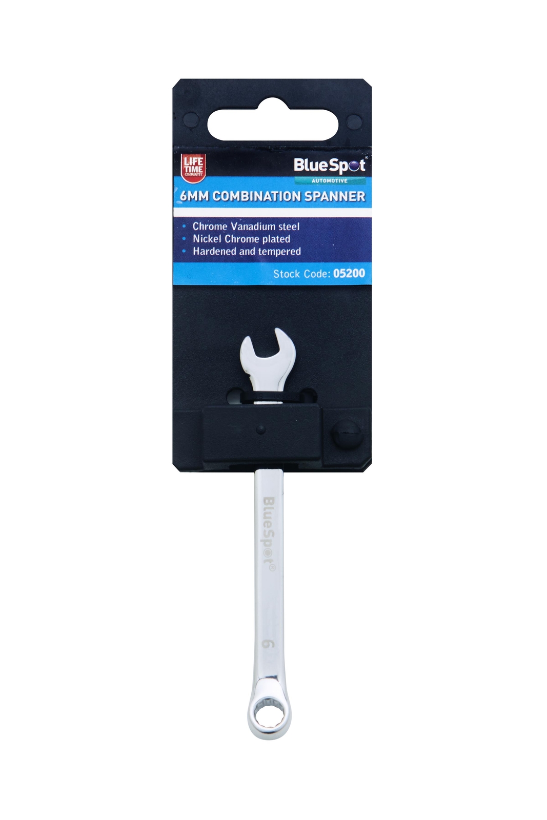 Blue Spot 05200 6mm Fully Polished Chrome Vanadium Spanner