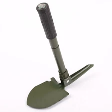 Army Green Multi-Functional Folding Shovel - Engineer Outdoor Camping Tool