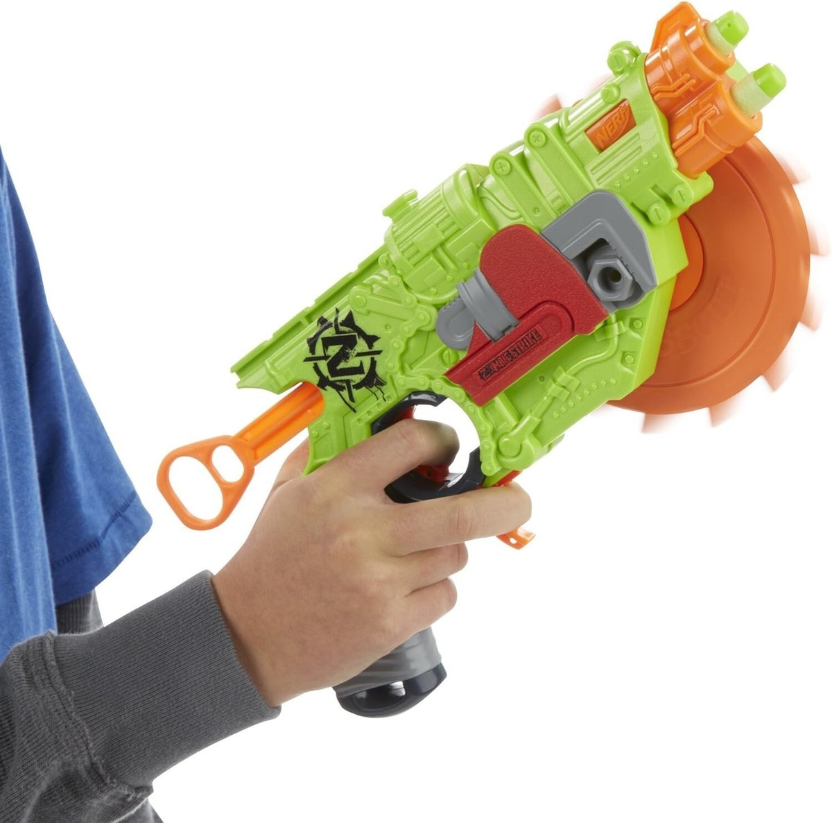 Nerf Zombie Strike Crosscut Dart Blaster Toy Gun, Spin Saw-Blade